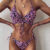 Leopard Print Bikini Swimwear