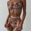 Floral Five-Piece Lingerie Set