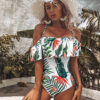 Floral Ruffled One-Piece Swimsuit