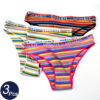3Pcs-Lot-Sexy-Women-s-Cotton-Panties-Mid-Waist-Underwear-Woman-Striped-Briefs-Mixcolor-Female-Breathable Striped Cotton Panties