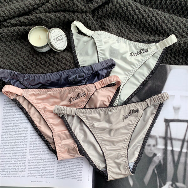 ALLMIX-Sexy-Women-s-Cotton-Panties-Underwear-Seamless-PINK-Letter-Briefs-Solid-Female-Fashion-Panty-Low-4 Cotton Pink Briefs