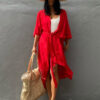 Beach-Cover-Up-Kimono-Women-Summer-2022-New-Pareo-Swimsuit-Cape-Solid-Bohemian-Tunic-Dresses-Bathing-1 Beach Cover Up