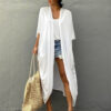 Beach-Cover-Up-Kimono-Women-Summer-2022-New-Pareo-Swimsuit-Cape-Solid-Bohemian-Tunic-Dresses-Bathing-2 Beach Cover Up