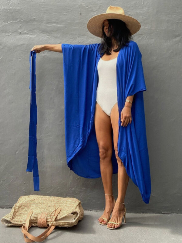 Beach-Cover-Up-Kimono-Women-Summer-2022-New-Pareo-Swimsuit-Cape-Solid-Bohemian-Tunic-Dresses-Bathing-5 Beach Cover Up