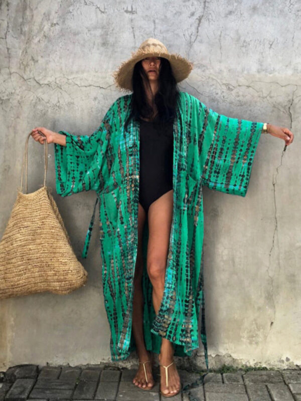 Tie Dye Kimono Cover Up