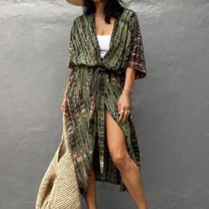 army-green-kimono