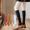 Compression-Socks-for-Women-Knee-High-Long-Breathable-Casual-Cotton-Black-White-Fashion-Solid-Colors-All Compression Ankle Stockings