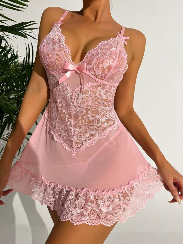 Ellolace-Sexy-Women-s-Nightwear-Sex-Lace-Night-Dress-Lingerie-See-Through-Sleepwear-Nighty-For-Ladies-2 Romantic Nightie