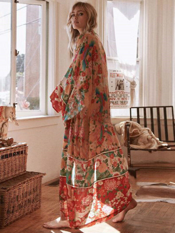 Floral Chiffon Kimono
