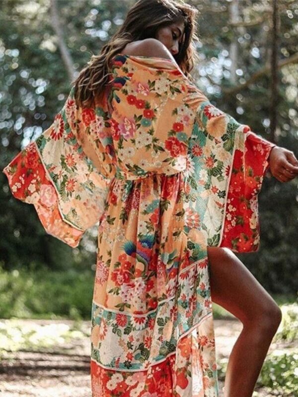 Floral Chiffon Kimono