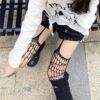 Japanese-Harajuku-Hollow-out-Fishnet-Stockings-Tights-Women-Fashion-Black-Gothic-Body-Fishnet-Garter-Over-Knee-1 Hollow Out Fishnet Stockings