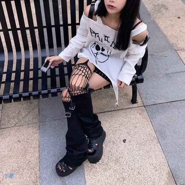 Japanese-Harajuku-Hollow-out-Fishnet-Stockings-Tights-Women-Fashion-Black-Gothic-Body-Fishnet-Garter-Over-Knee-3 Hollow Out Fishnet Stockings