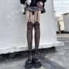 Japanese-Harajuku-Hollow-out-Fishnet-Stockings-Tights-Women-Fashion-Black-Gothic-Body-Fishnet-Garter-Over-Knee-5 Hollow Out Fishnet Stockings