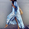 Tie Dye Printed Kaftan