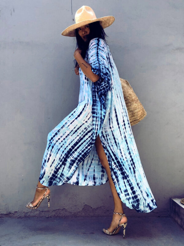 Tie Dye Printed Kaftan