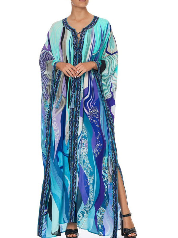 Kaftans-for-Women-Printed-Beach-Cover-Ups-Summer-Swimsuit-2022-New-Swimwear-Bathing-Suits-Pareo-Factory-2 Printed Kaftan Beach Cover Up