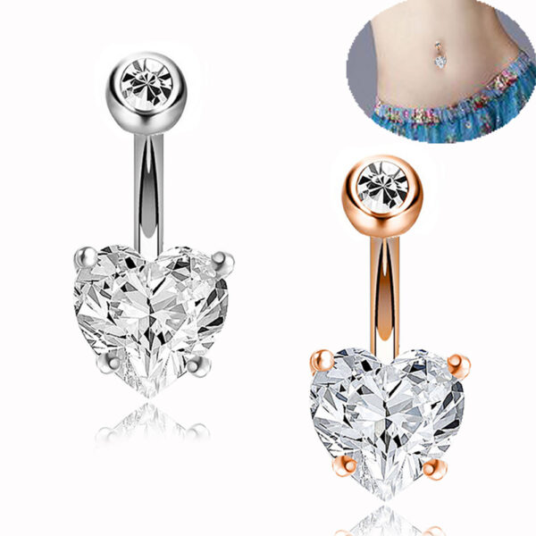 New-Fashion-Sexy-Piercing-Navel-Nail-Body-Jewelry-Flower-Pendant-Crystal-Belly-Button-Rings-for-Women-2 Crystal Belly Ring