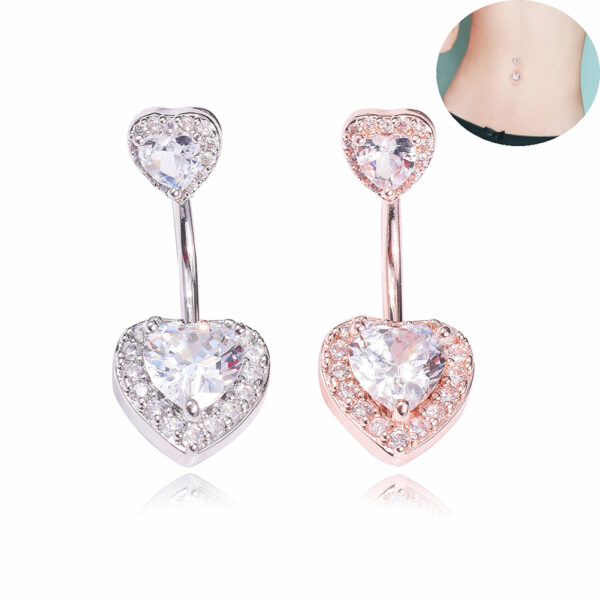 New-Fashion-Sexy-Piercing-Navel-Nail-Body-Jewelry-Flower-Pendant-Crystal-Belly-Button-Rings-for-Women-3 Crystal Belly Ring