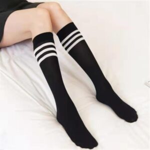 knee-striped-black