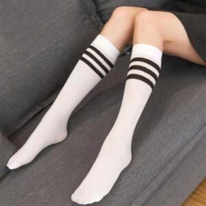 knee-striped-white