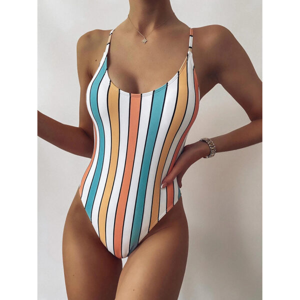 One-Piece-Swimsuit-Women-Swimwear-2021-Sexy-Striped-Bathing-Suit-Woman-Bikini-Swimming-for-Beach-Wear-1 Striped One-Piece Swimsuit