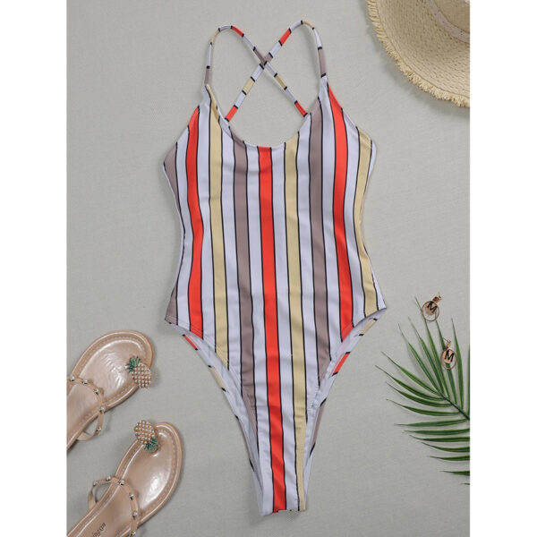 One-Piece-Swimsuit-Women-Swimwear-2021-Sexy-Striped-Bathing-Suit-Woman-Bikini-Swimming-for-Beach-Wear-3 Striped One-Piece Swimsuit