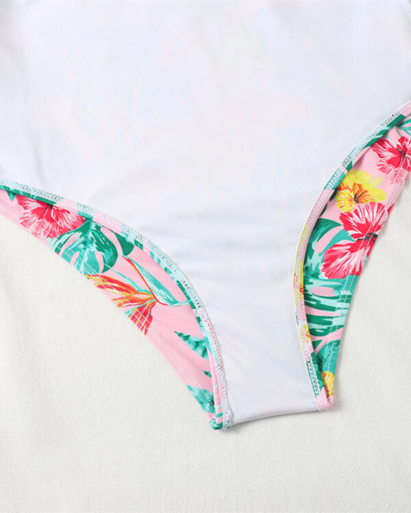 Floral Long-Sleeve Swimsuit