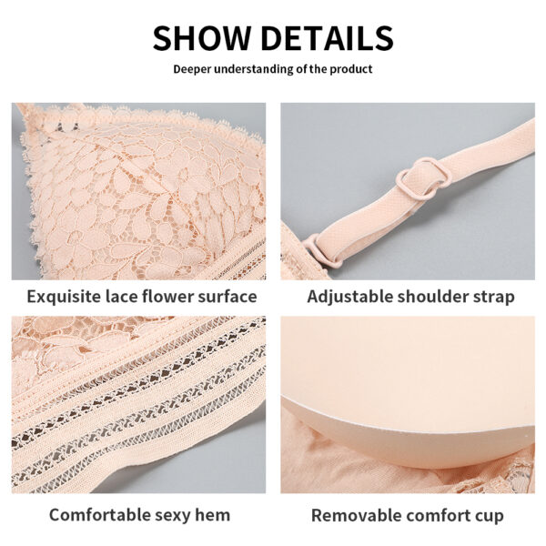 Sexy-Bra-Plus-Size-Women-Lingerie-Underwear-Bralette-Push-Up-Bra-Lace-Bralette-BH-Spaghetti-Straps-2 Sexy Plus-Size Lace Bralette