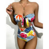 Off Shoulder One Piece Swimsuit
