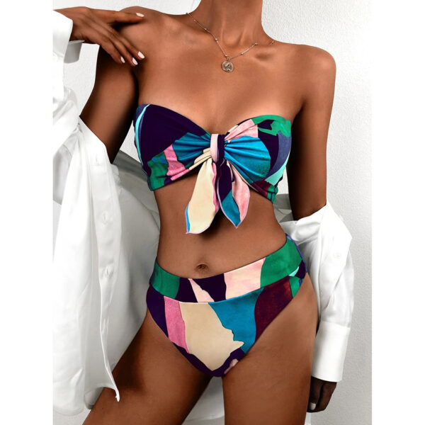 Sexy-Swimsuit-Women-s-Swimwear-High-Waist-Bikini-2021-Bow-knot-High-Leg-Bikinis-Set-Swimming-3 Bow-knot Bikini Set