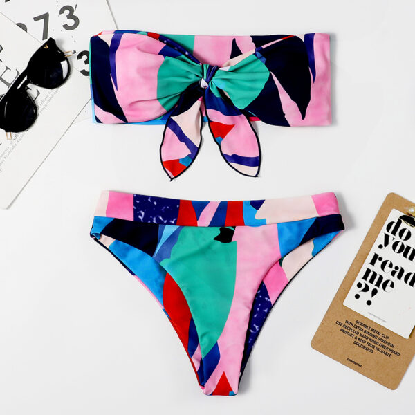 Sexy-Swimsuit-Women-s-Swimwear-High-Waist-Bikini-2021-Bow-knot-High-Leg-Bikinis-Set-Swimming-5 Bow-knot Bikini Set