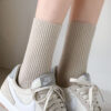 Women-s-Cotton-Loose-Socks-Fashion-Casual-High-Quality-Breathable-Solid-Color-Knitting-Sock-Calcetines-Mujer-2 Casual Cotton Loose Socks