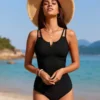 Black One-Piece Swimsuit