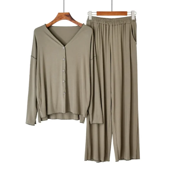 Soft Cardigan Pajama Set