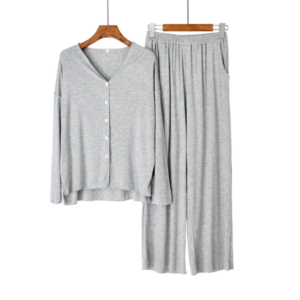 Soft Cardigan Pajama Set