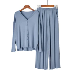 Soft Cardigan Pajama Set