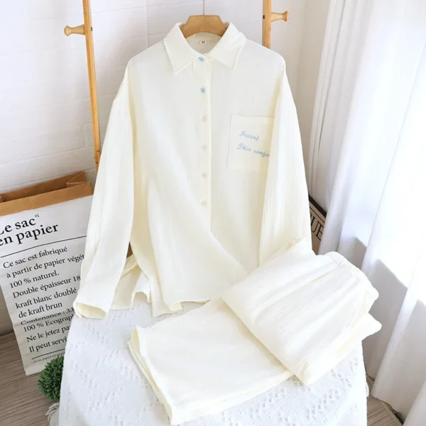 Simple Long-Sleeve Pajama Set