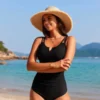 Black One-Piece Swimsuit