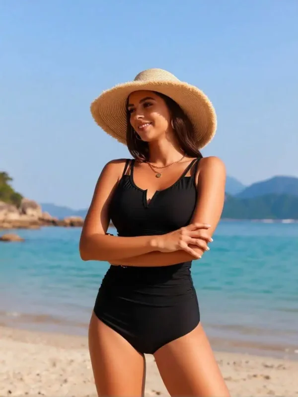 Black One-Piece Swimsuit