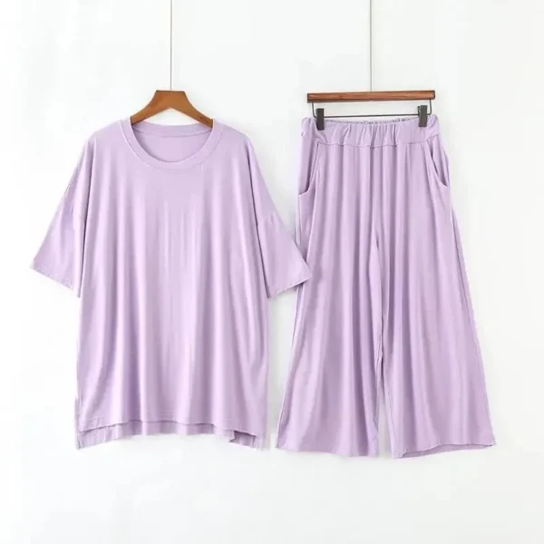 Plus-Size Modal Pajama Set