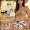 High-Waisted Two-Piece Swimsuit