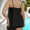 Plus-Size High-Waisted Two-Piece Swimsuit