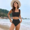 High-Waisted Two-Piece Swimsuit