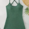 Ribbed Swim Romper