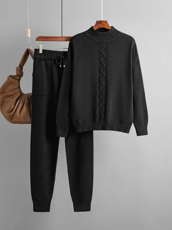 Knit Turtleneck Lounge Set