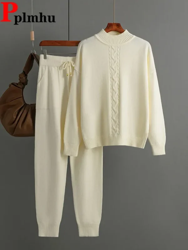 Knit Turtleneck Lounge Set