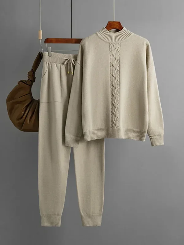 Knit Turtleneck Lounge Set