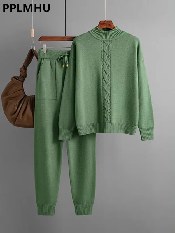 Knit Turtleneck Lounge Set