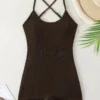 Ribbed Swim Romper